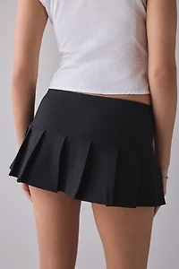 Kimchi Blue Sailor Ponte Pleated Micro Mini Skort