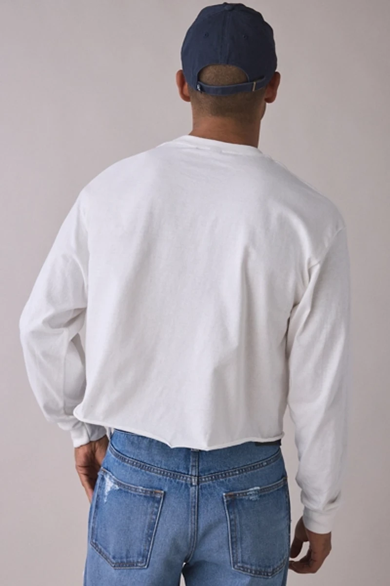 ReMADE By UO Cropped & Boxy Long Sleeve Tee