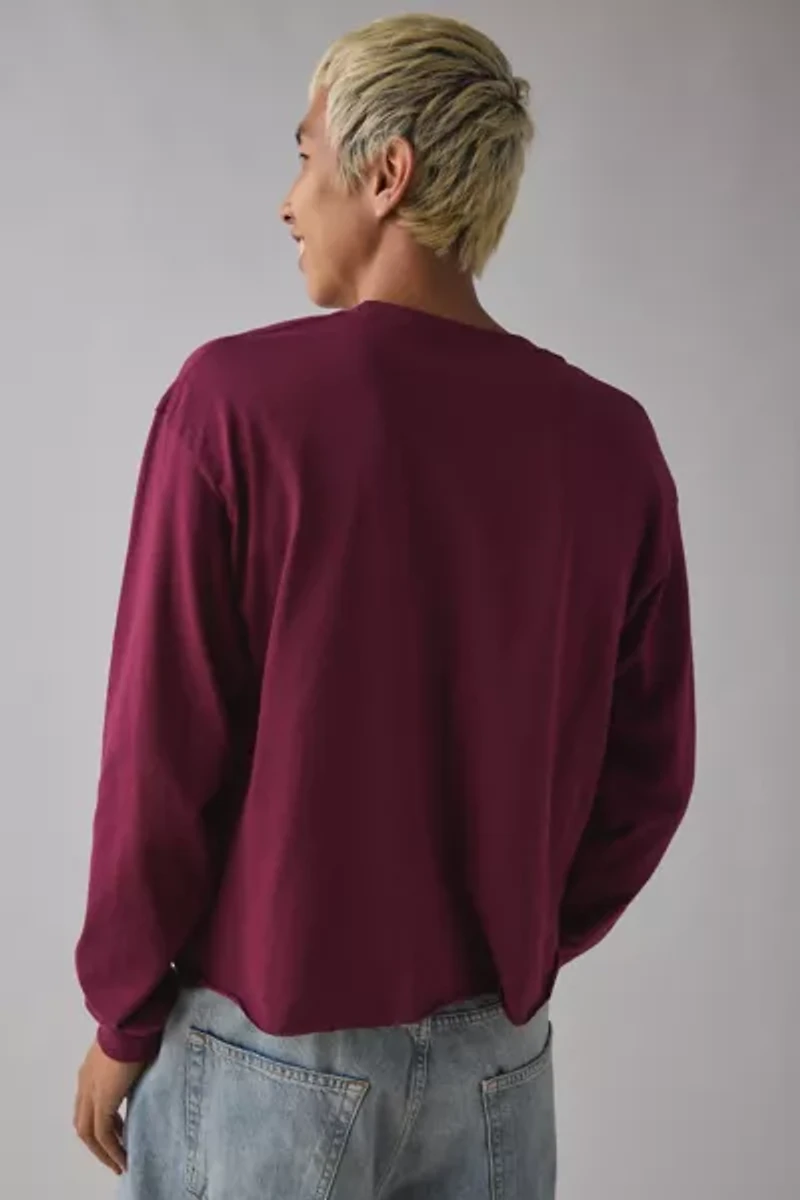 ReMADE By UO Cropped & Boxy Long Sleeve Tee