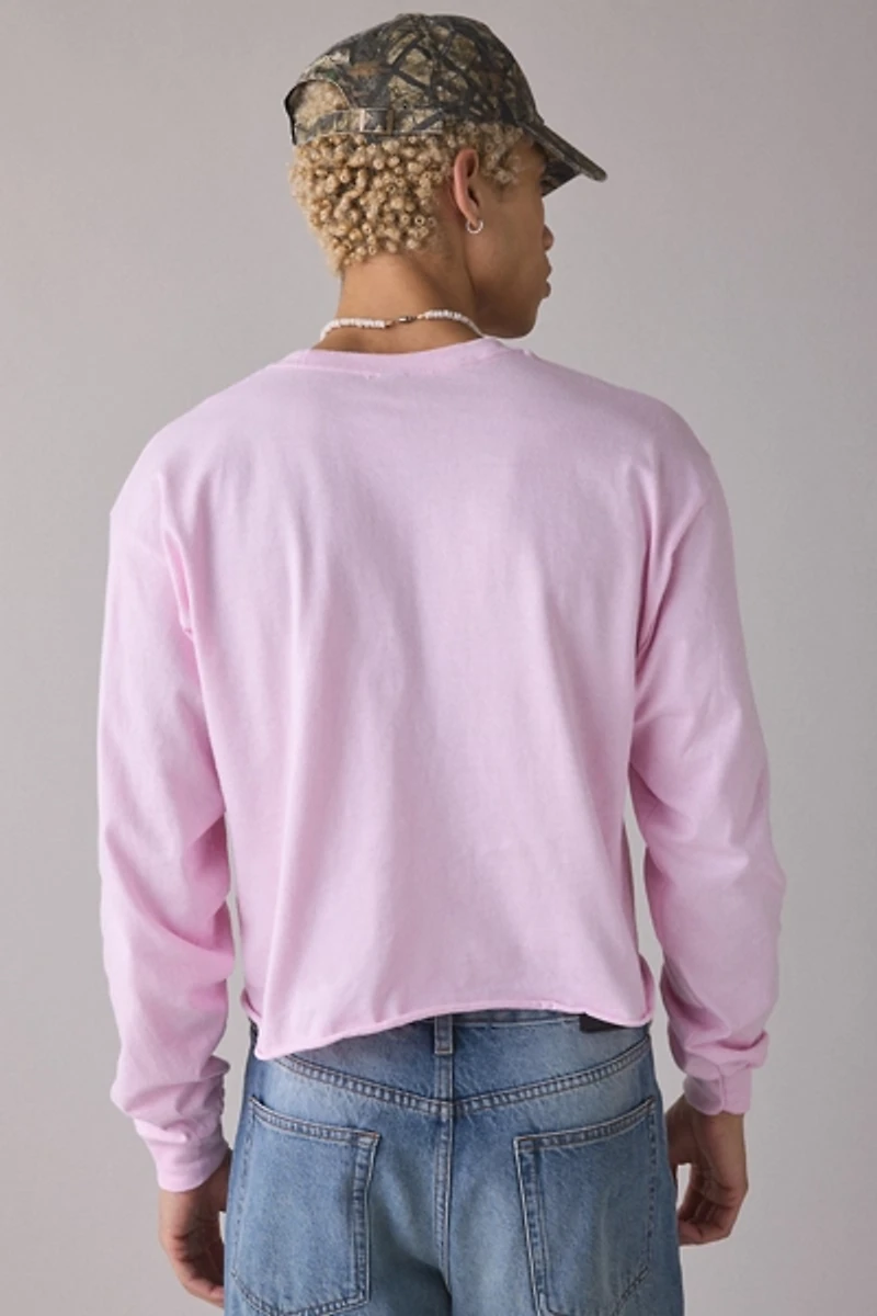 ReMADE By UO Cropped & Boxy Long Sleeve Tee