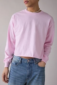 ReMADE By UO Cropped & Boxy Long Sleeve Tee