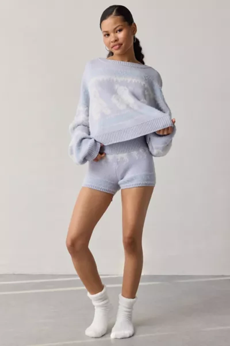 Out From Under Hit The Slopes Cropped Fairisle  Sweater