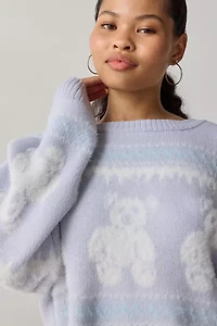 Out From Under Hit The Slopes Cropped Fairisle  Sweater