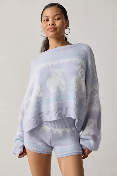 Out From Under Hit The Slopes Cropped Fair Isle Sweater