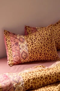 Boho Cheetah Border Sham Set