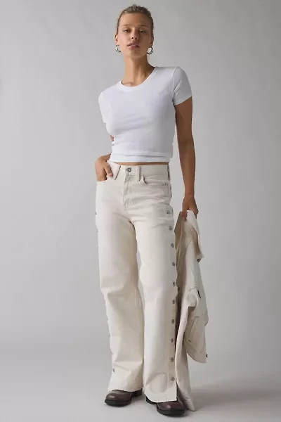 Levi’s® Blue Tab Shank Button Detail Mid-Rise Wide Leg Jean