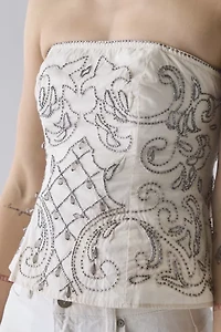 UO Carina Dew Drop Beaded Tube Top