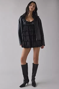 Kimchi Blue Tiered And Tied Ruffle Babydoll Romper