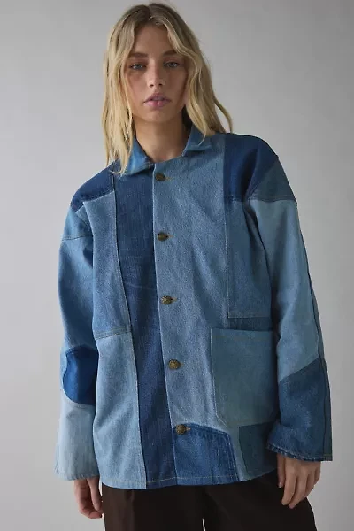 ReMADE By UO Patched Denim Chore Jacket