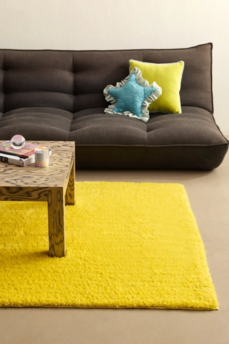 Solid Piled Shag Rug