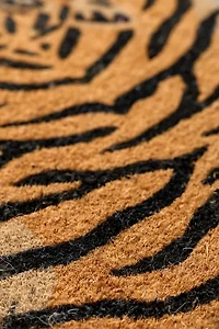 Tiger Shaped Coir Doormat