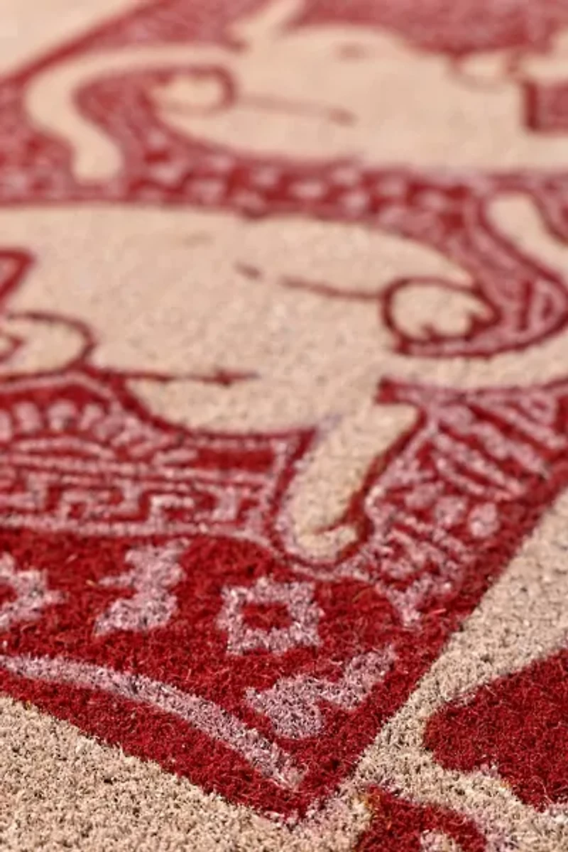 Cat Of Hearts Coir Doormat