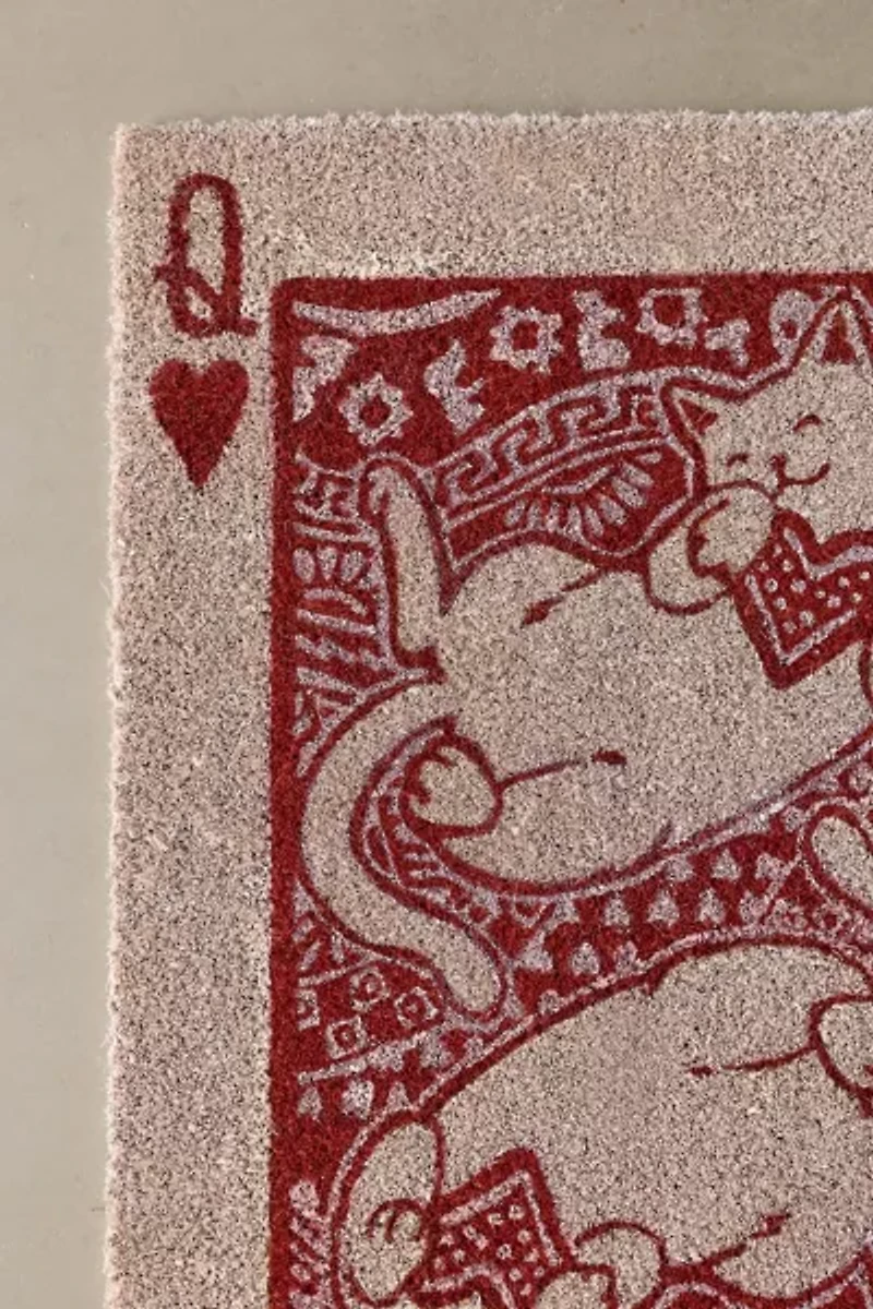 Cat Of Hearts Coir Doormat