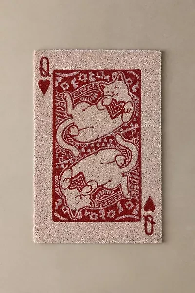 Cat Of Hearts Coir Doormat