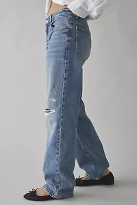 Lee Classic Rider™ Mid-Rise Distressed Straight Leg Jean