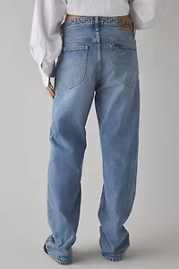 Lee Classic Rider™ Mid-Rise Distressed Straight Leg Jean