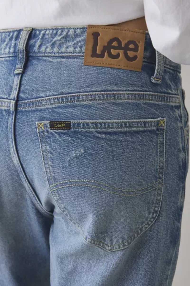 Lee Classic Rider™ Mid-Rise Distressed Straight Leg Jean
