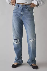 Lee Classic Rider™ Mid-Rise Distressed Straight Leg Jean