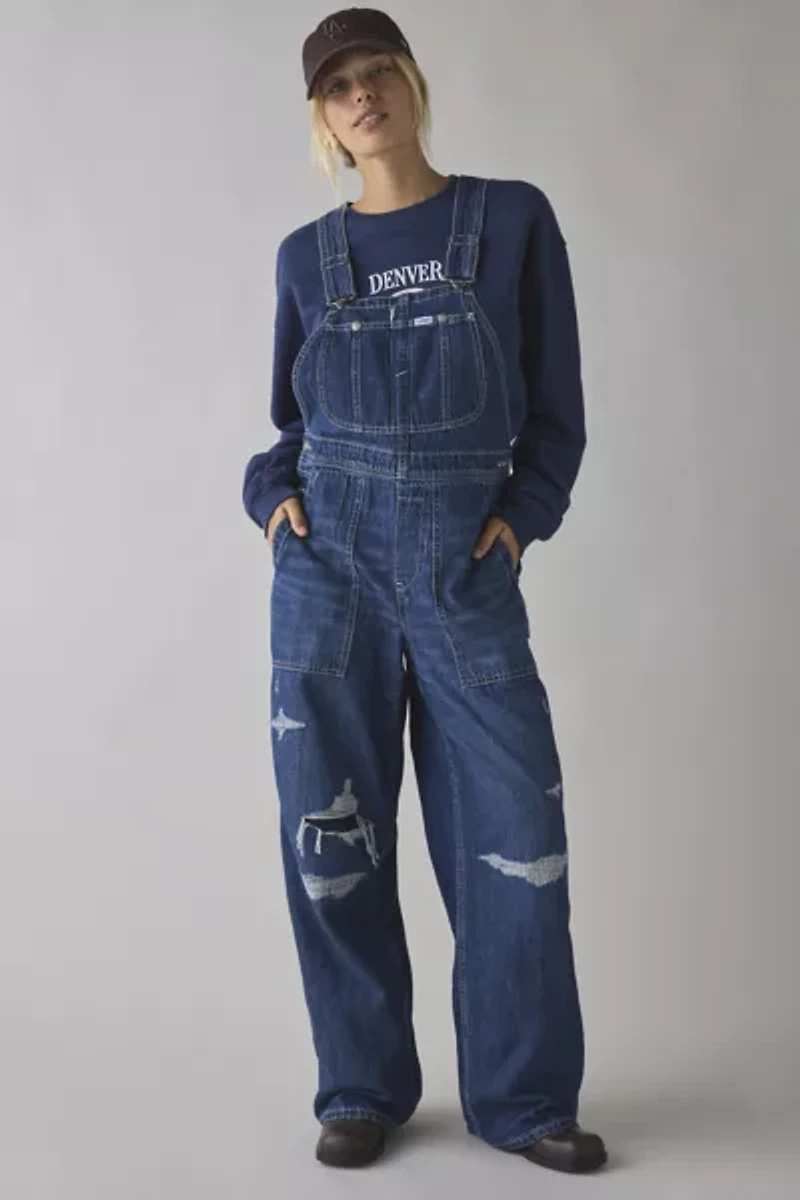 Lee Relaxed Distressed Denim Overall