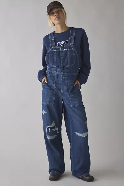 Lee Relaxed Distressed Denim Overall