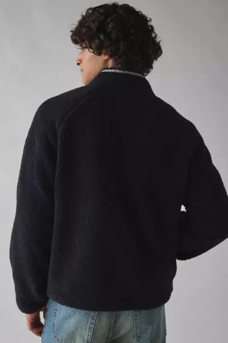 BDG Solid Fleece Quarter Zip Sweatshirt