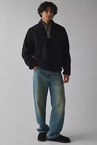 BDG Solid Fleece Quarter Zip Sweatshirt