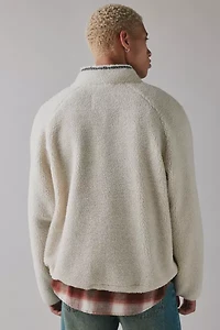 BDG Solid Fleece Quarter Zip Sweatshirt