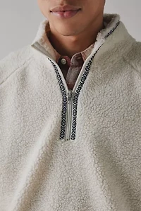 BDG Solid Fleece Quarter Zip Sweatshirt