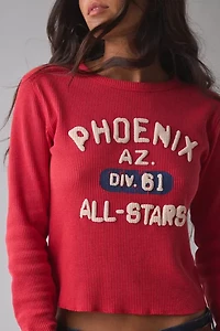 Phoenix All-Stars Graphic Waffle Knit Long Sleeve Tee