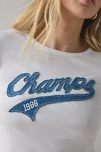 Champs Applique Graphic Long Sleeve Tee