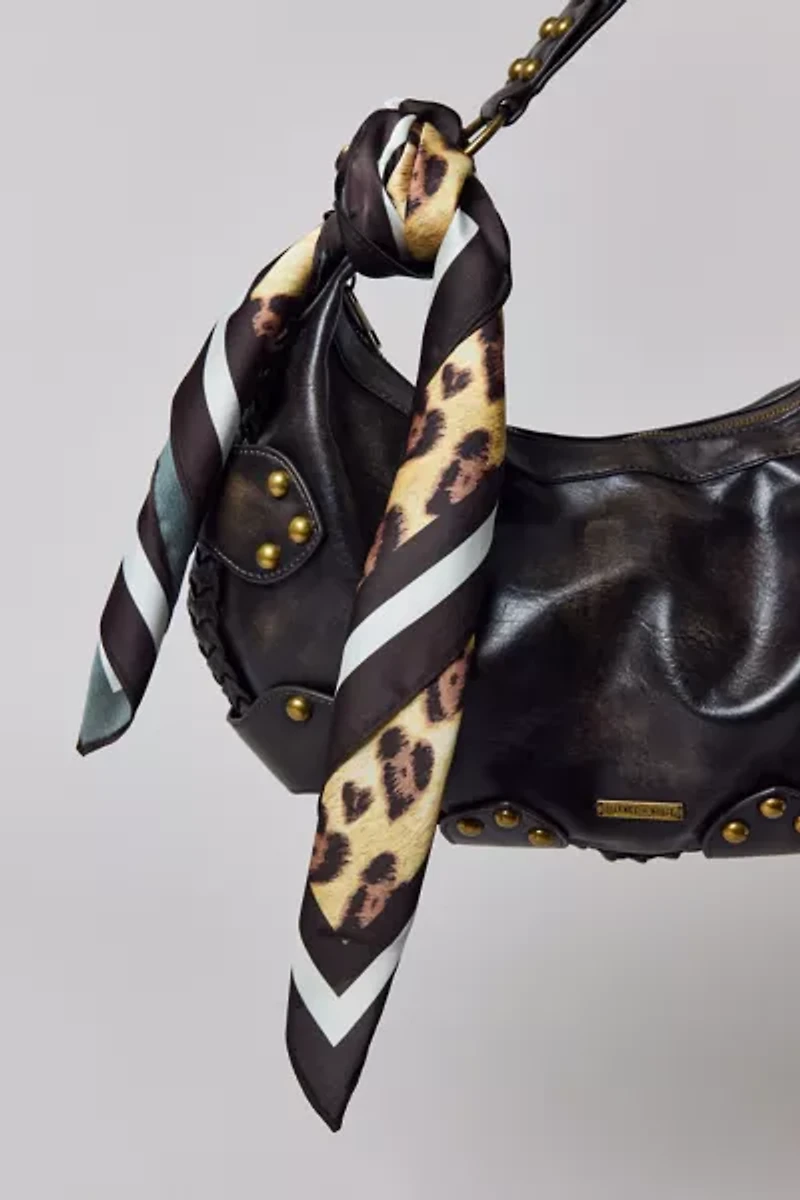 Leopard Heart Silky Scarf