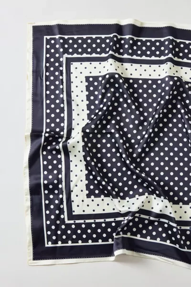 Polka Dot Silky Scarf