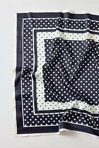 Polka Dot Silky Scarf