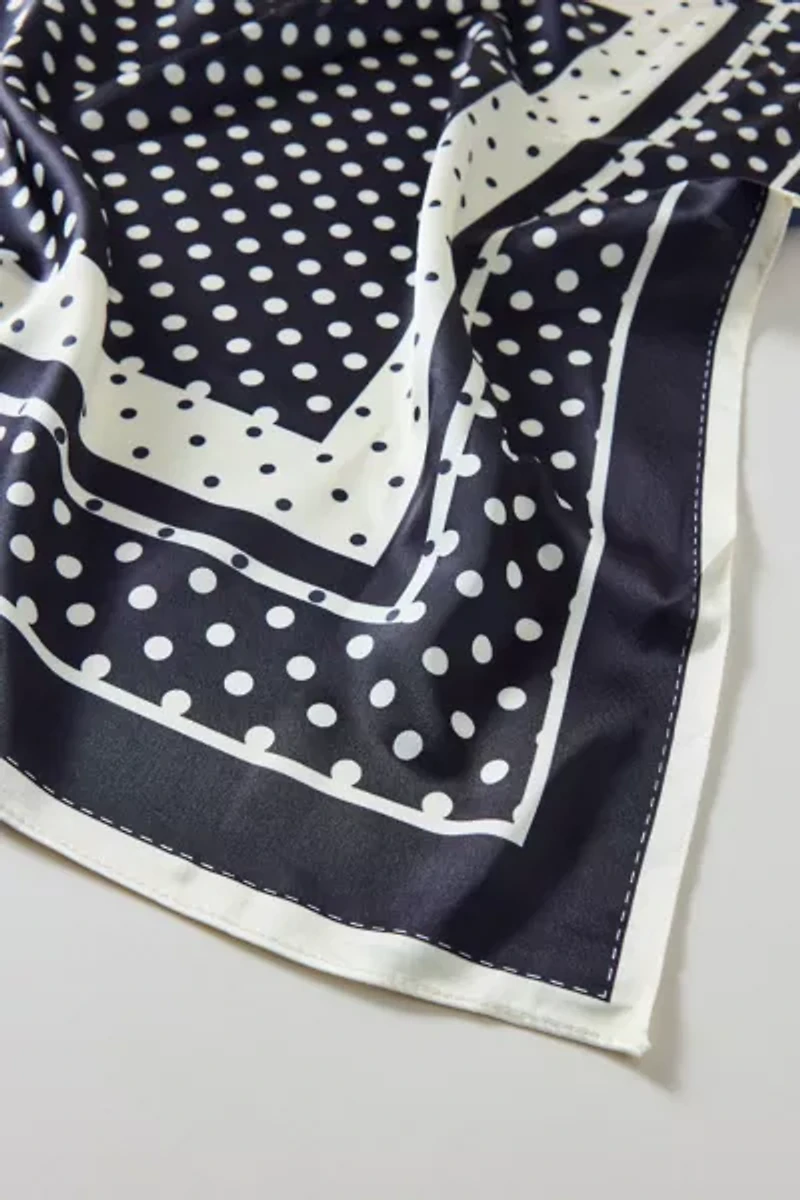 Polka Dot Silky Scarf