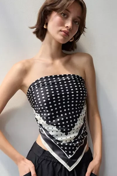 Polka Dot Silky Scarf