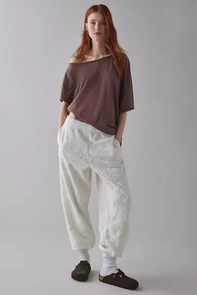 Out From Under Try Me Piled Fleece Printed Slim Jogger Sweatpants