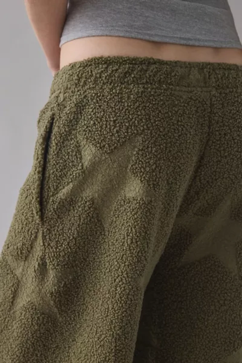 Out From Under Try Me Piled Fleece Printed Slim Jogger Sweatpant