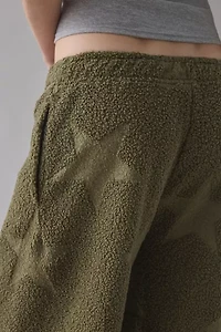 Out From Under Try Me Piled Fleece Printed Slim Jogger Sweatpant