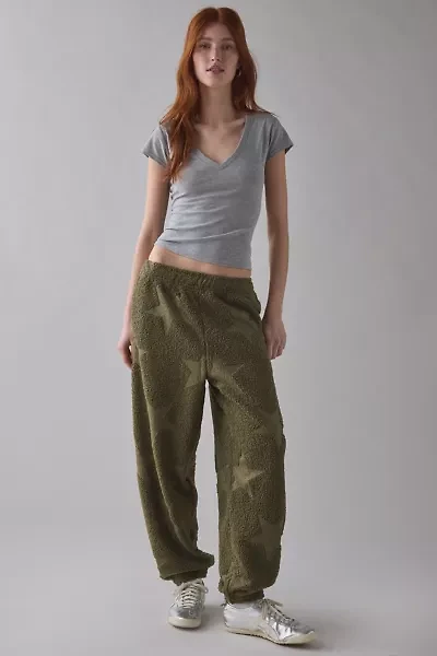 Out From Under Try Me Piled Fleece Printed Slim Jogger Sweatpant