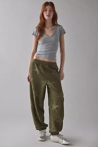 Out From Under Try Me Piled Fleece Printed Slim Jogger Sweatpant