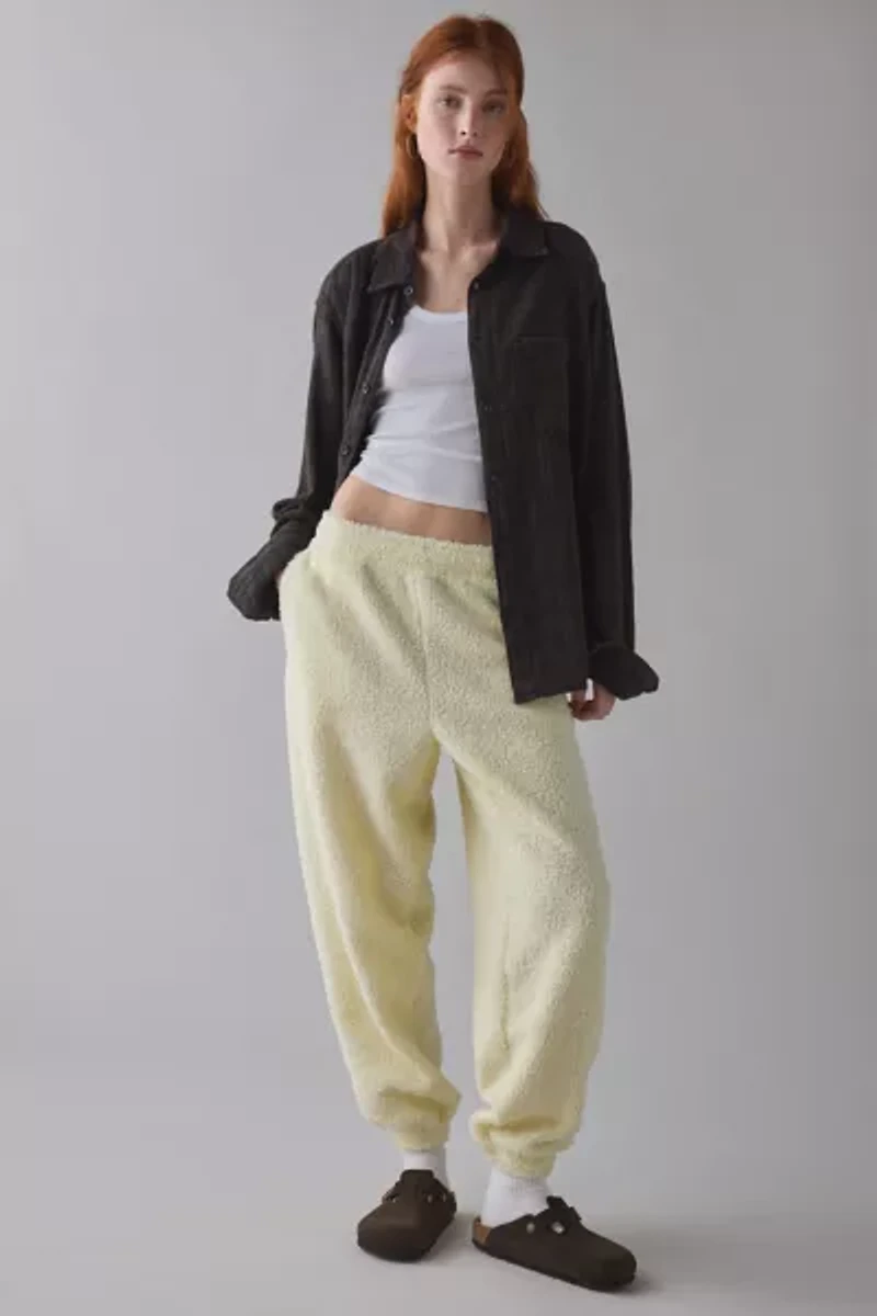 Out From Under Try Me Piled Fleece Slim Jogger Sweatpants