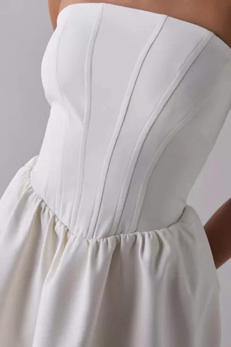 Kimchi Blue Sugar Plum Strapless Corset Mini Dress