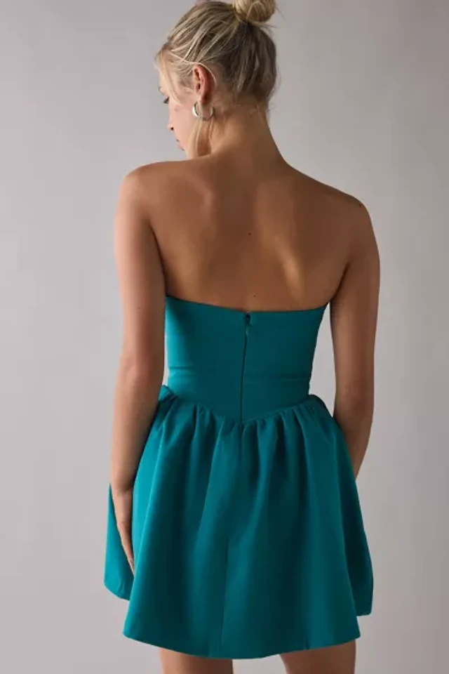 urban outfitters kimchi blue corset dress NWT Urban Outfitters Kimchi Blue Corset Fit and Flare Floral Blue Dress
