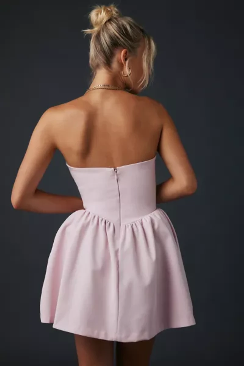 Kimchi Blue Sugar Plum Strapless Corset Mini Dress