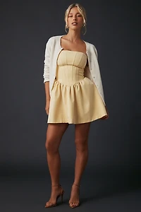 Kimchi Blue Sugar Plum Strapless Corset Mini Dress