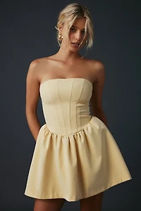 Kimchi Blue Sugar Plum Strapless Corset Mini Dress