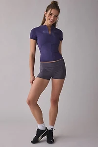Puma Dare To Slim Half Zip Graphic Tee