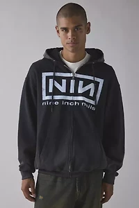 Nine Inch Nails Logo Dye Tech Zip-Up Hoodie Sweatshirt