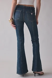 GUESS ORIGINALS Low-Rise No Waistband Extra Flare Jean