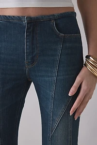 GUESS ORIGINALS Low-Rise No Waistband Extra Flare Jean